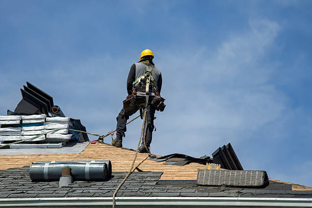 Professional Roof Repair technician working in Gladstone, MI
